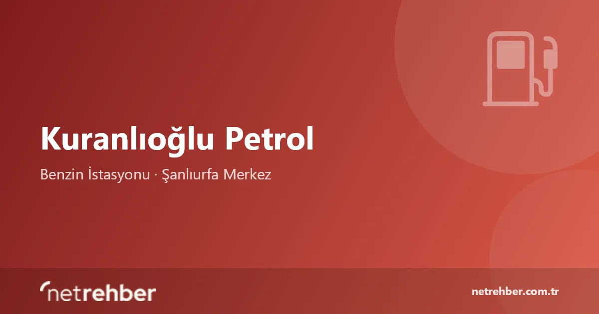 Kuranlıoğlu Petrol kapak görseli
