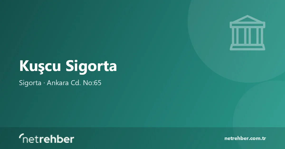 Kuşcu Sigorta kapak görseli