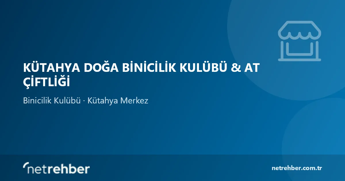 Kütahya Doğa Binicilik Kulübü & at Çiftliği kapak görseli
