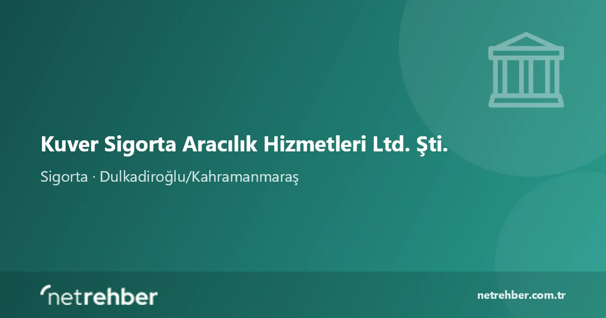 Kuver Sigorta Aracılık Hizmetleri Ltd. Şti. kapak görseli