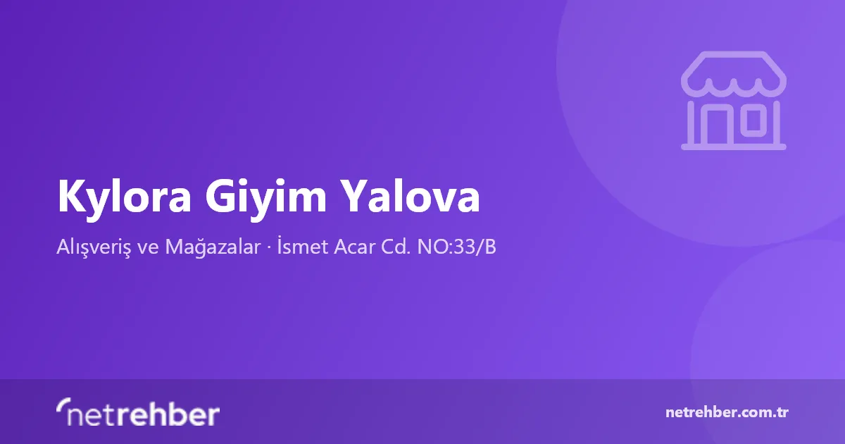 Kylora Giyim Yalova kapak görseli