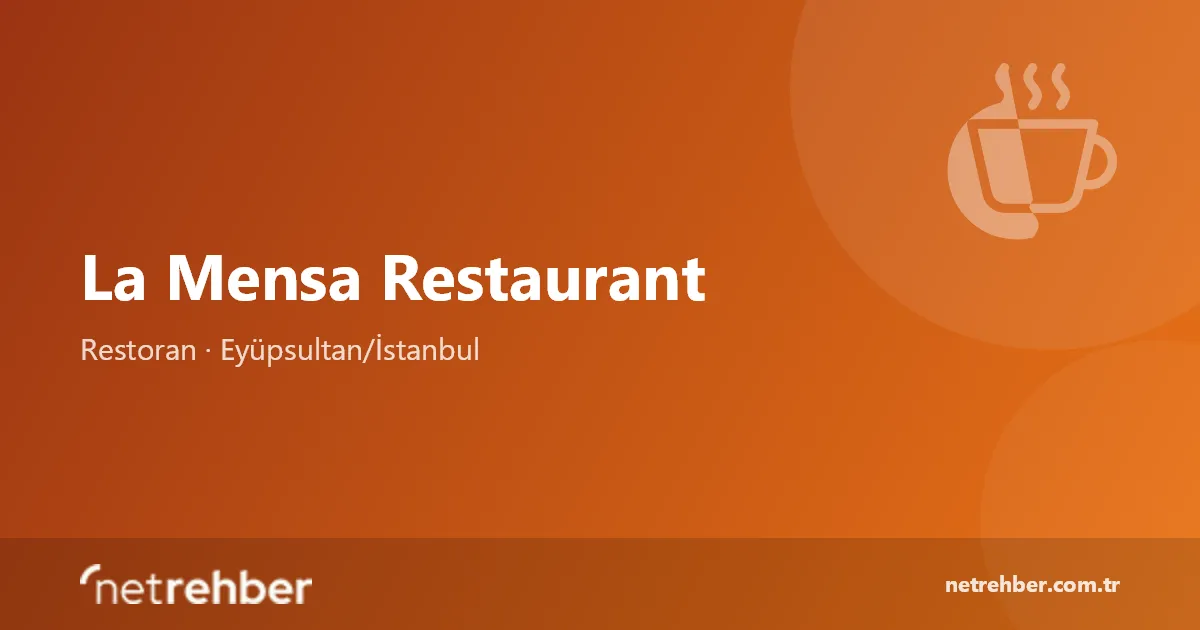 La Mensa Restaurant kapak görseli