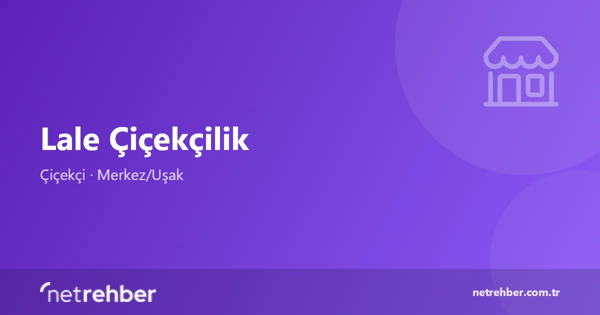Lale Çiçekçilik kapak görseli