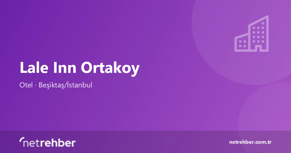 Lale Inn Ortakoy kapak görseli