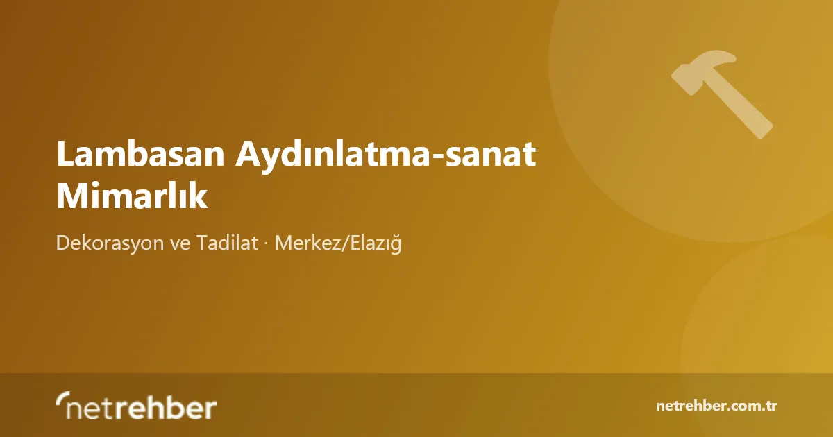 Lambasan Aydınlatma-sanat Mimarlık kapak görseli