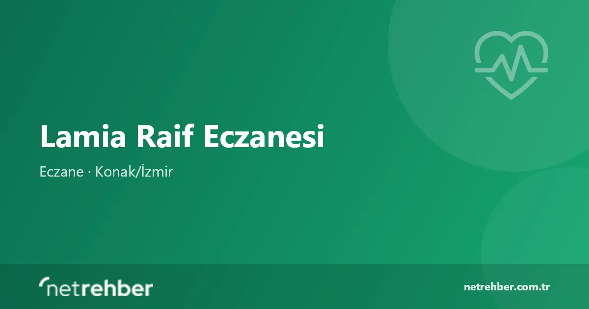 Lamia Raif Eczanesi kapak görseli