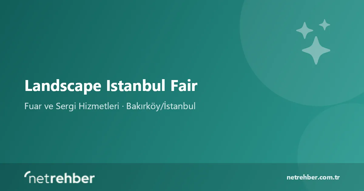 Landscape Istanbul Fair kapak görseli