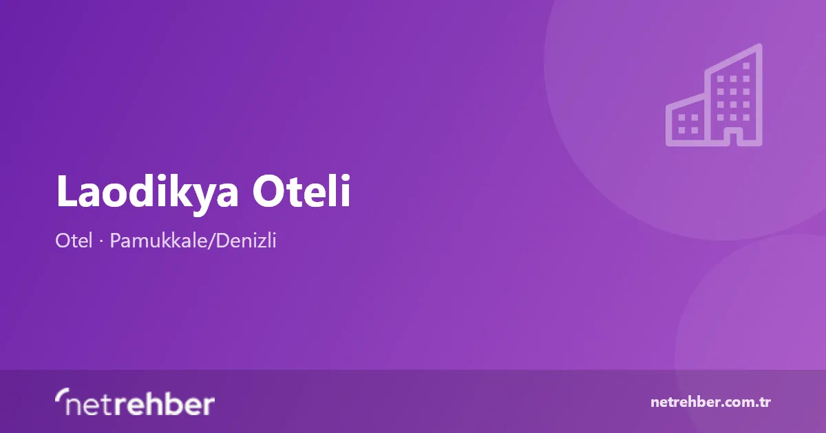 Laodikya Oteli kapak görseli