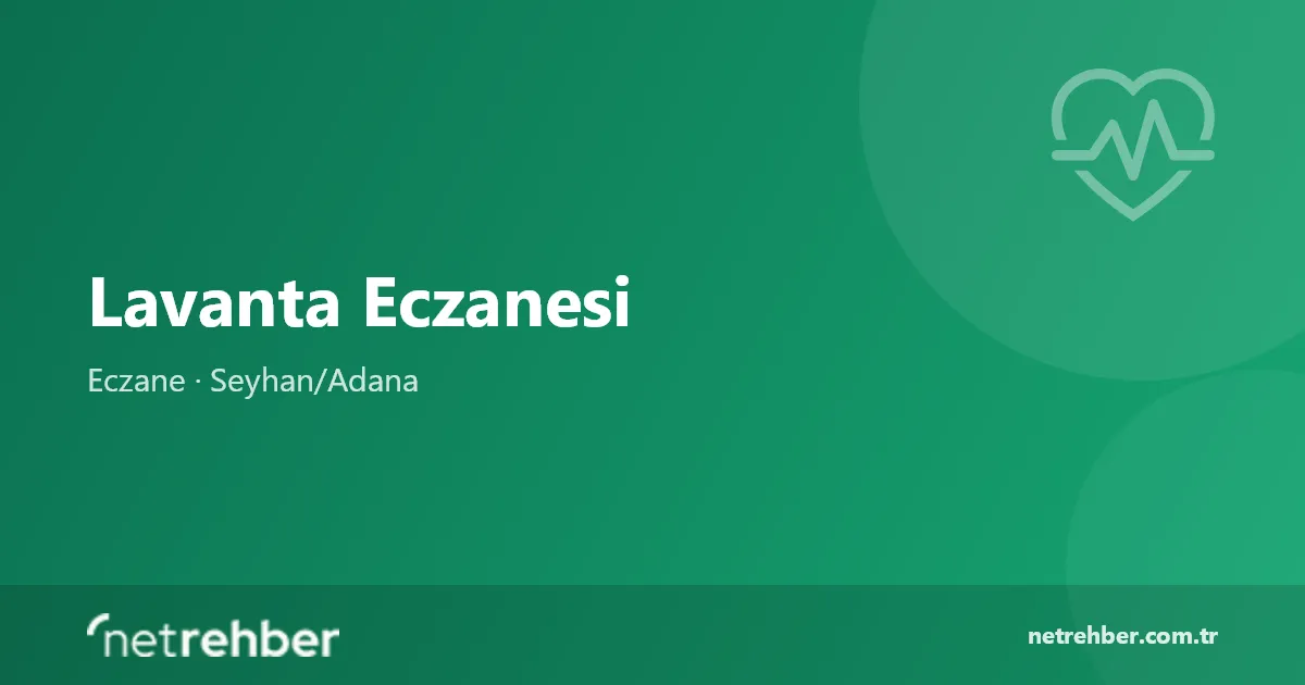 Lavanta Eczanesi kapak görseli