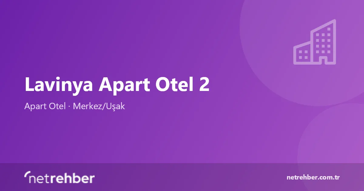 Lavinya Apart Otel 2 kapak görseli