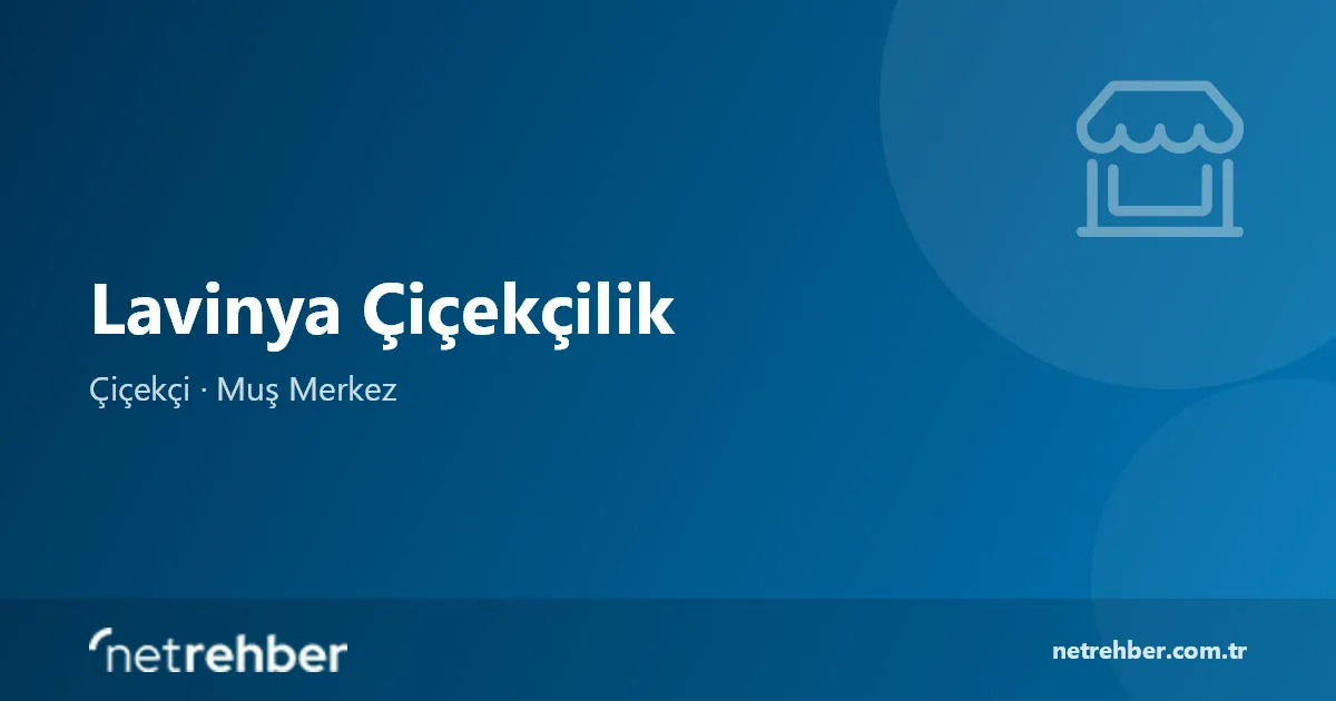 Lavinya Çiçekçilik kapak görseli