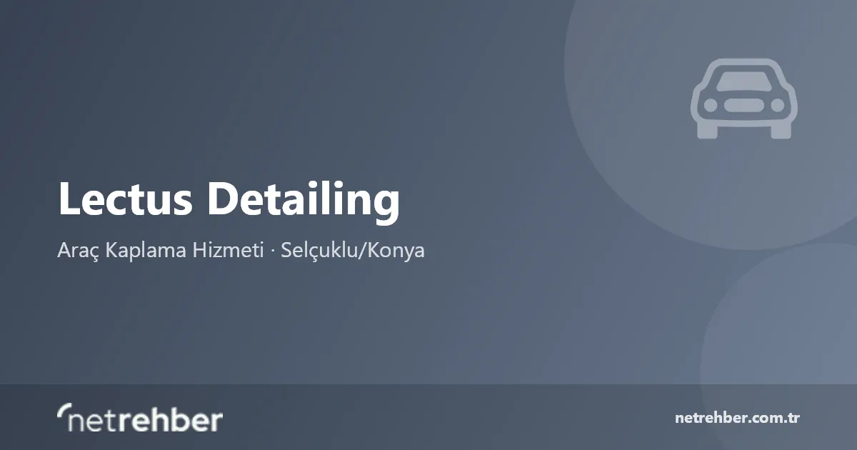 Lectus Detailing kapak görseli