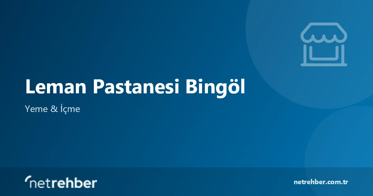 Leman Pastanesi Bingöl kapak görseli