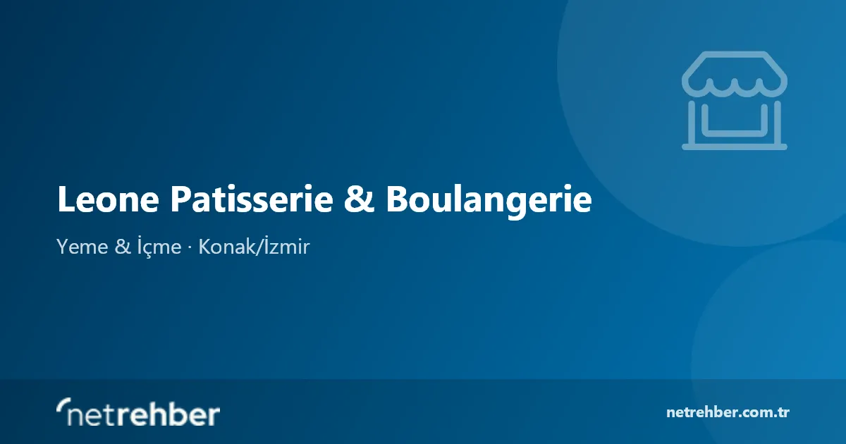 Leone Patisserie & Boulangerie kapak görseli