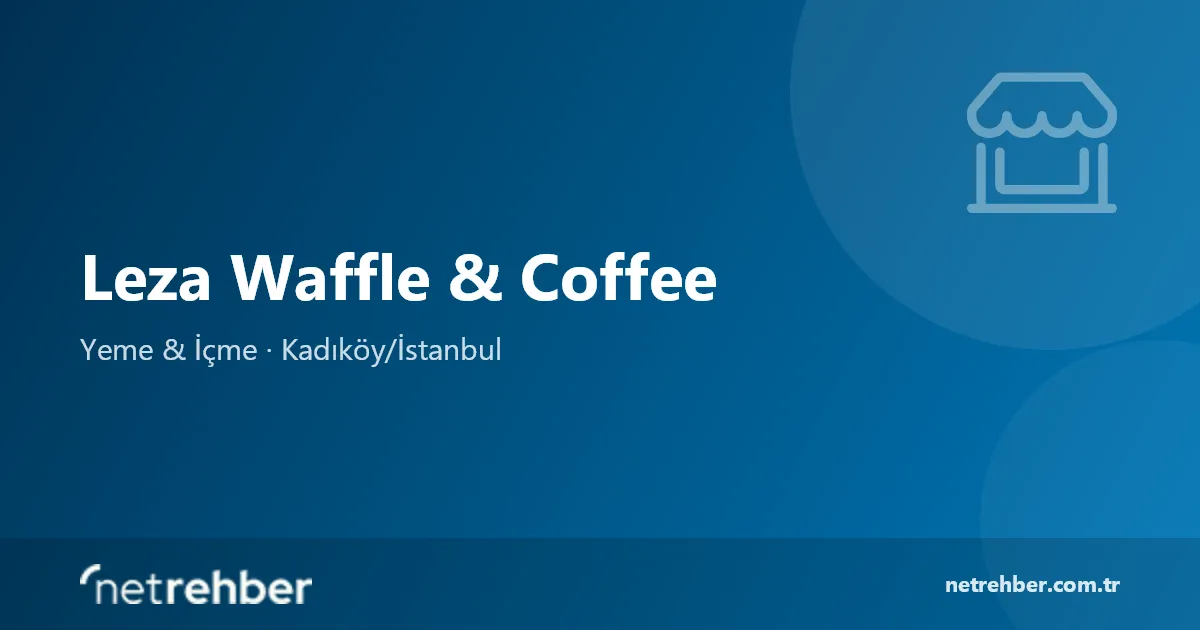 Leza Waffle & Coffee kapak görseli