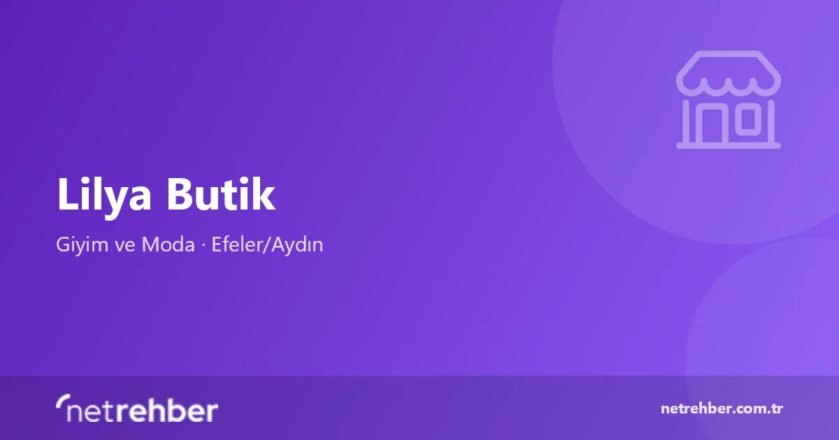 Lilya Butik kapak görseli