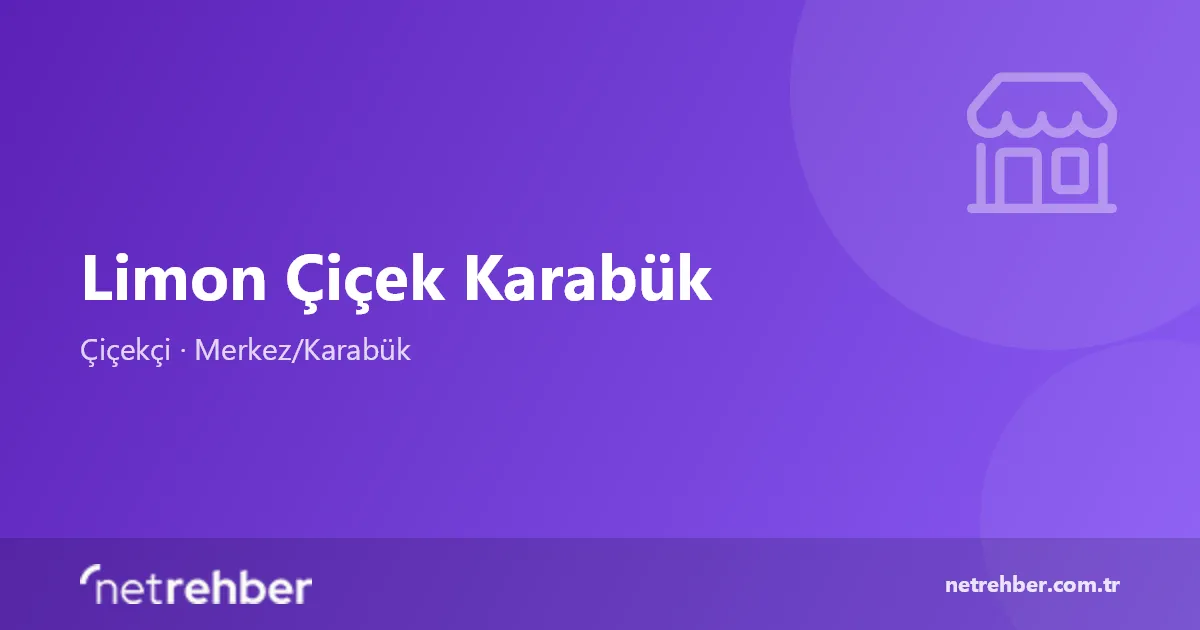 Limon Çiçek Karabük kapak görseli
