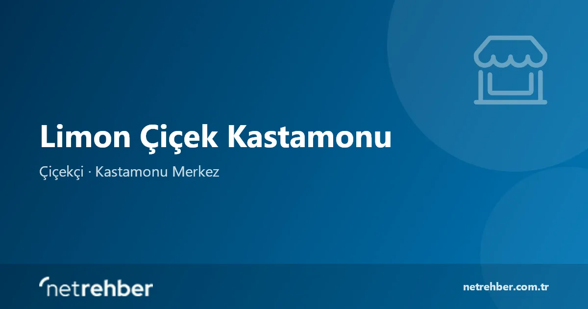 Limon Çiçek Kastamonu kapak görseli