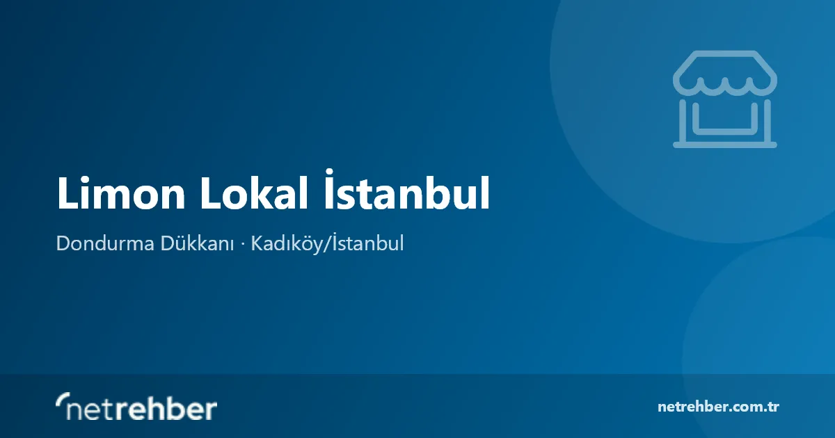 Limon Lokal İstanbul kapak görseli