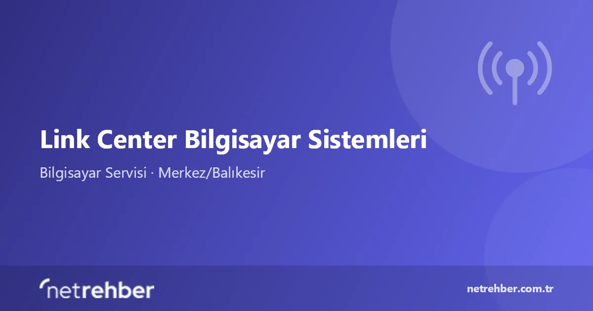 Link Center Bilgisayar Sistemleri kapak görseli