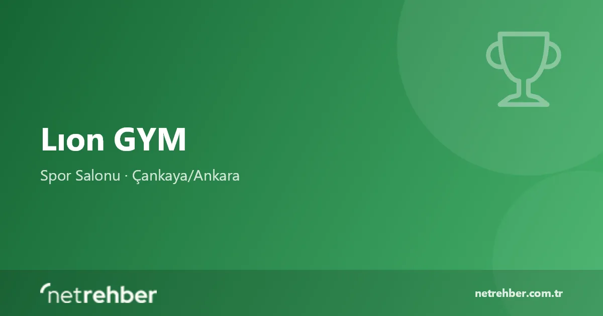 Lıon GYM kapak görseli
