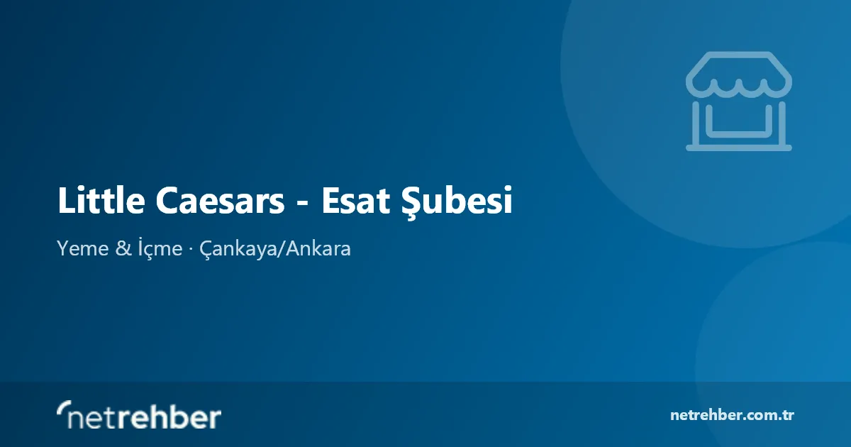 Little Caesars - Esat Şubesi kapak görseli