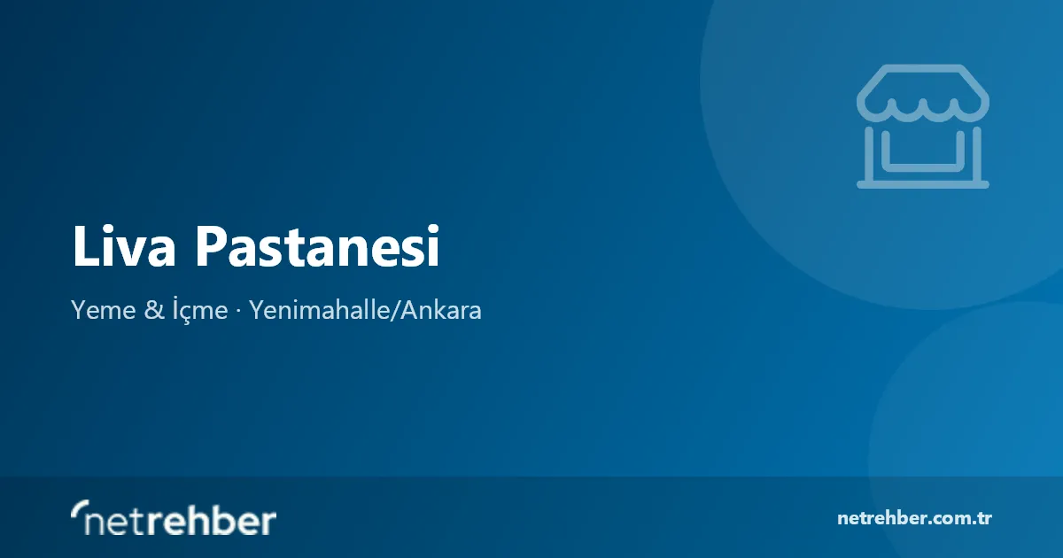 Liva Pastanesi kapak görseli
