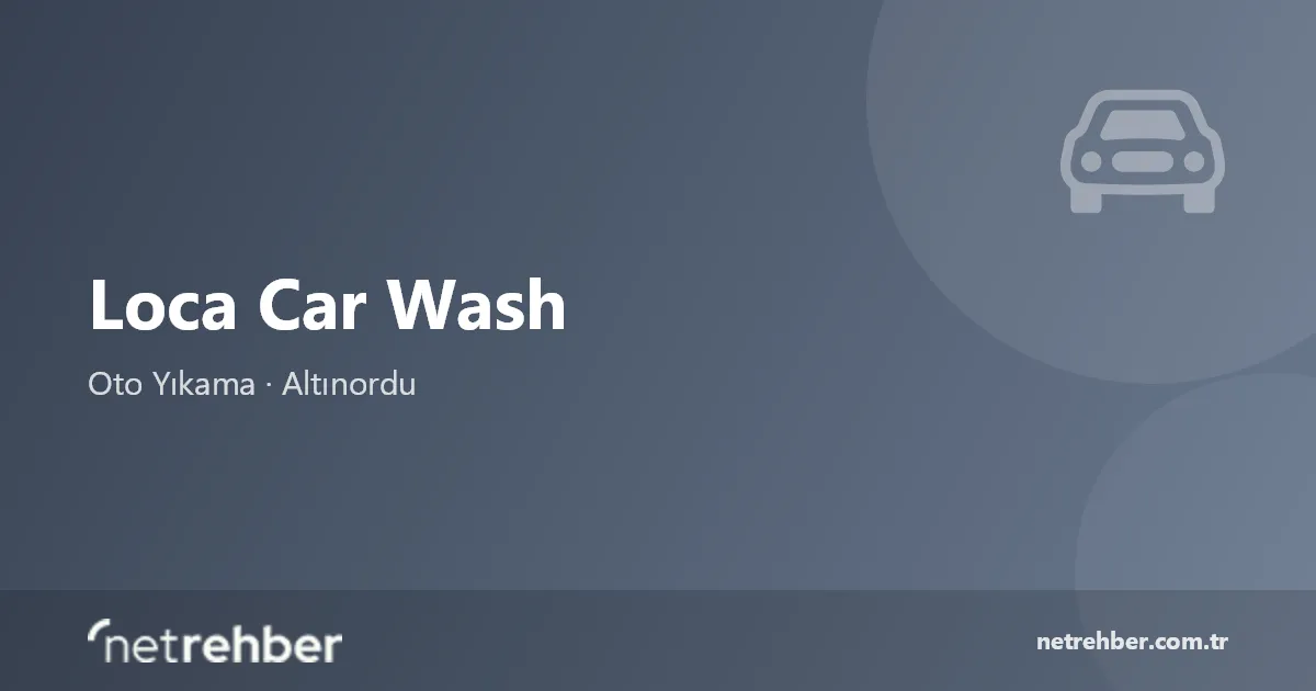 Loca Car Wash kapak görseli