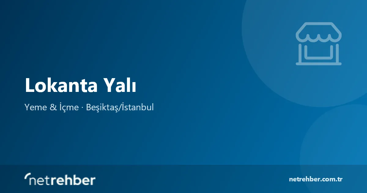 Lokanta Yalı kapak görseli