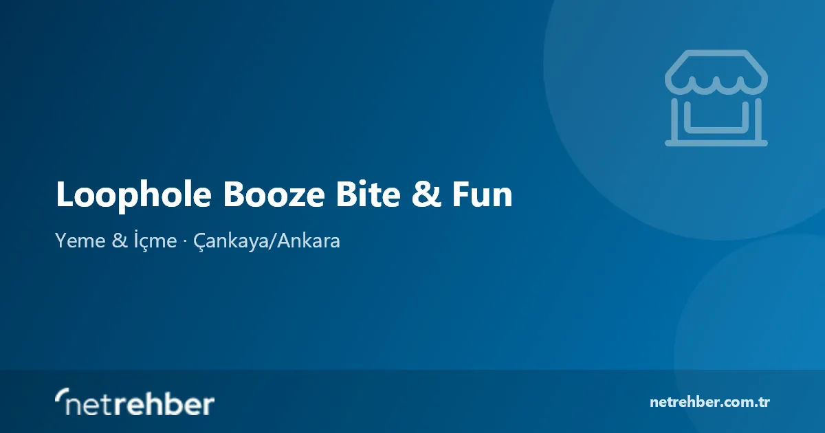 Loophole Booze Bite & Fun kapak görseli