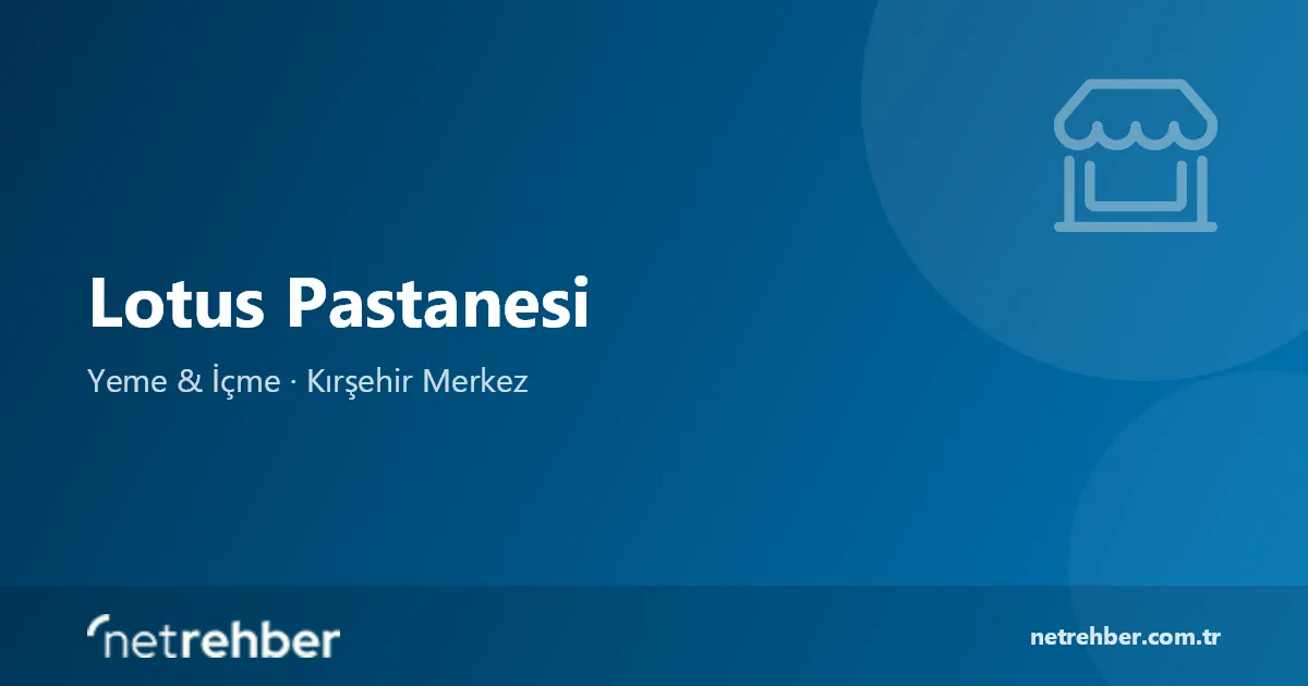 Lotus Pastanesi kapak görseli