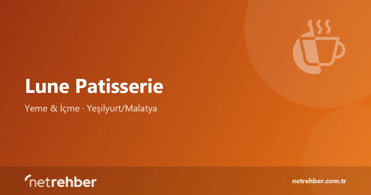 Lune Patisserie kapak görseli