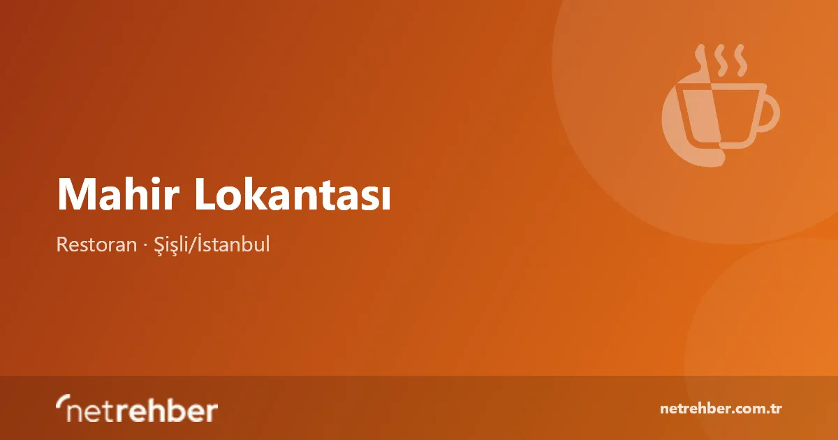 Mahir Lokantası kapak görseli