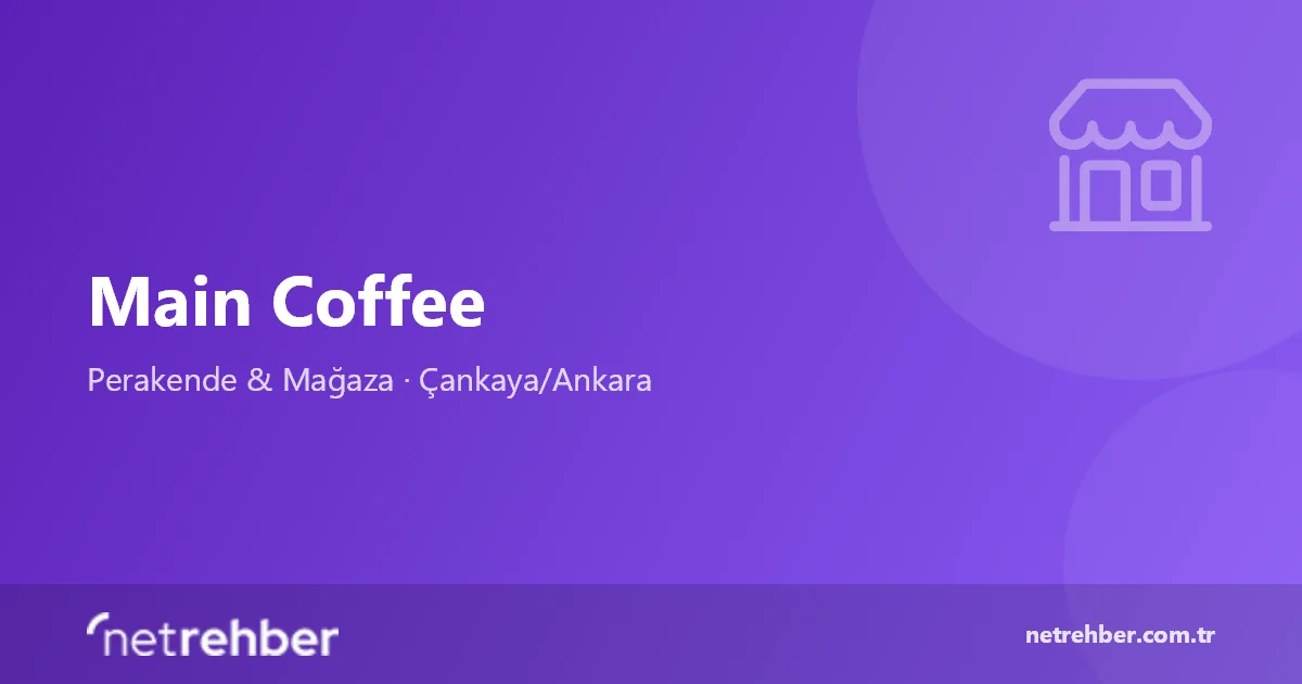 Main Coffee kapak görseli