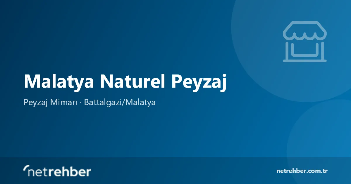 Malatya Naturel Peyzaj kapak görseli