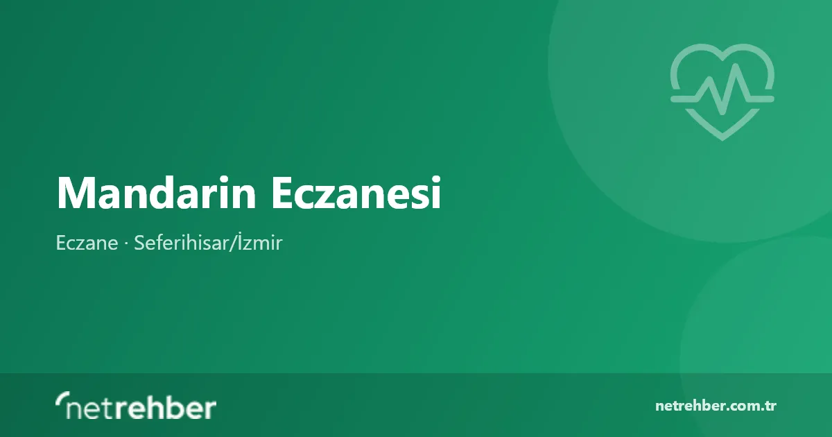 Mandarin Eczanesi kapak görseli