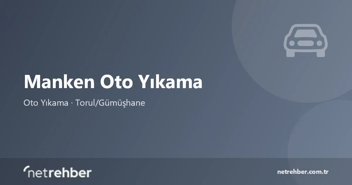 Manken Oto Yıkama kapak görseli