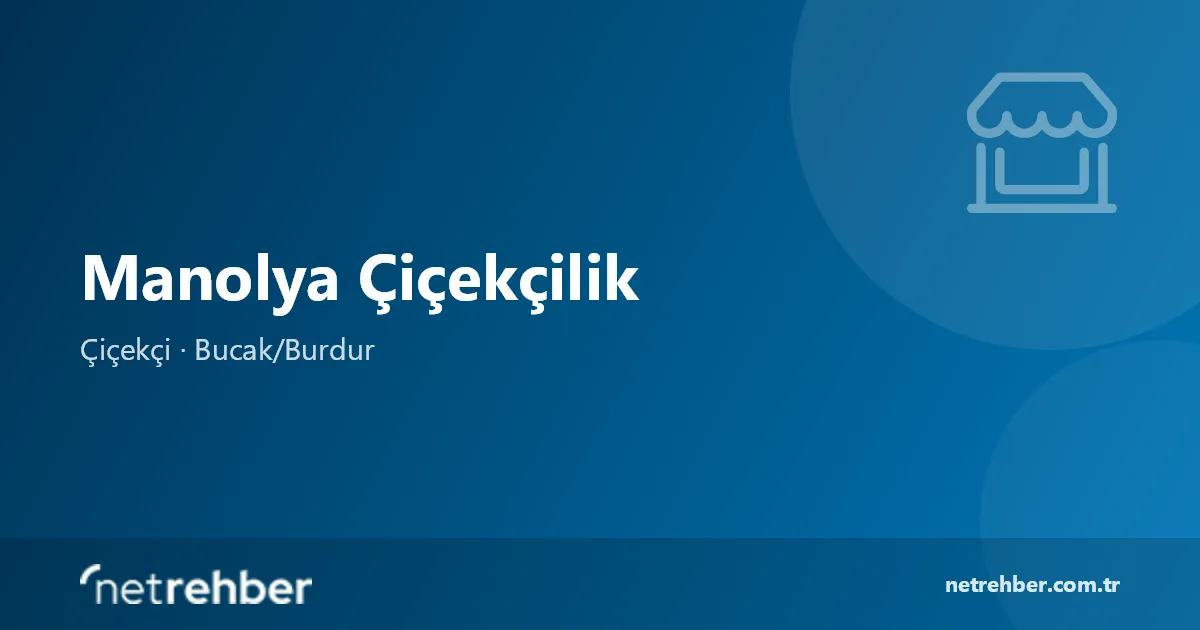 Manolya Çiçekçilik kapak görseli
