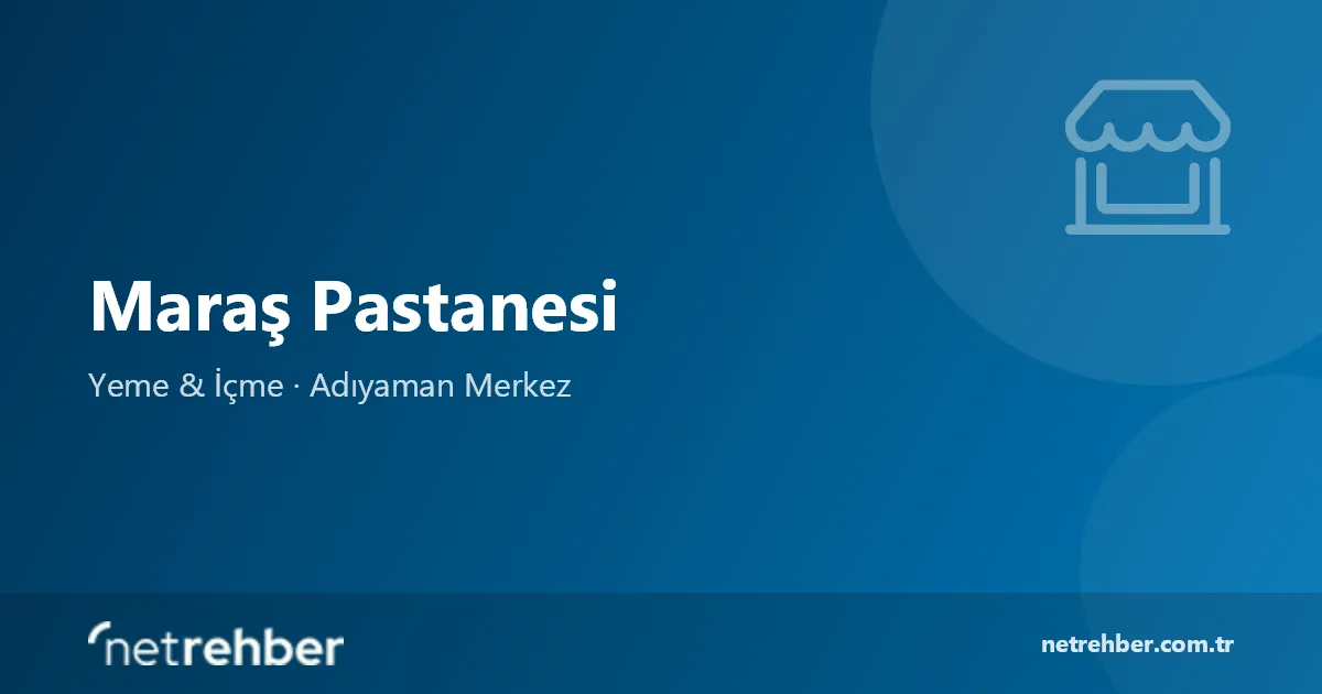 Maraş Pastanesi kapak görseli