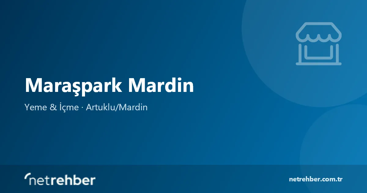 Maraşpark Mardin kapak görseli