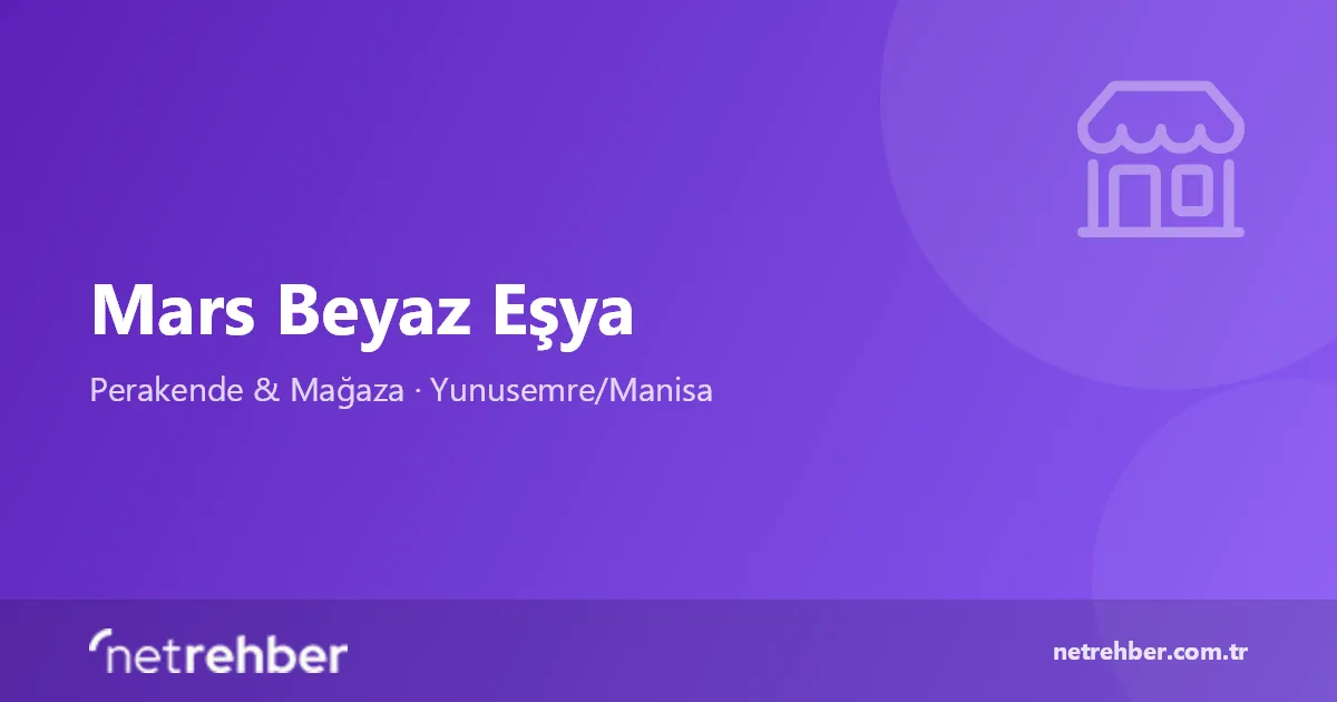 Mars Beyaz Eşya kapak görseli