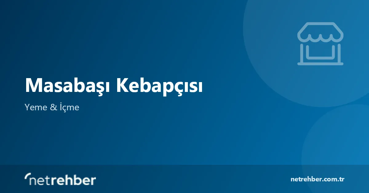 Masabaşı Kebapçısı kapak görseli
