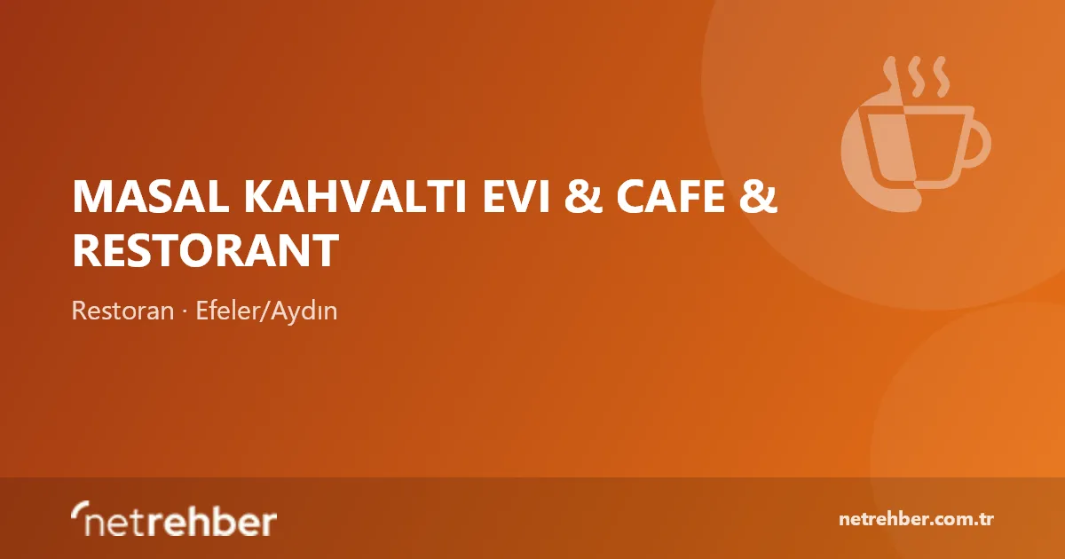 Masal Kahvaltı Evı & Cafe & Restorant kapak görseli