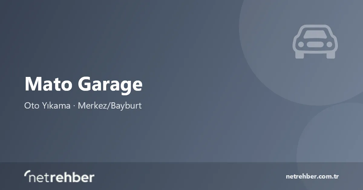 Mato Garage kapak görseli