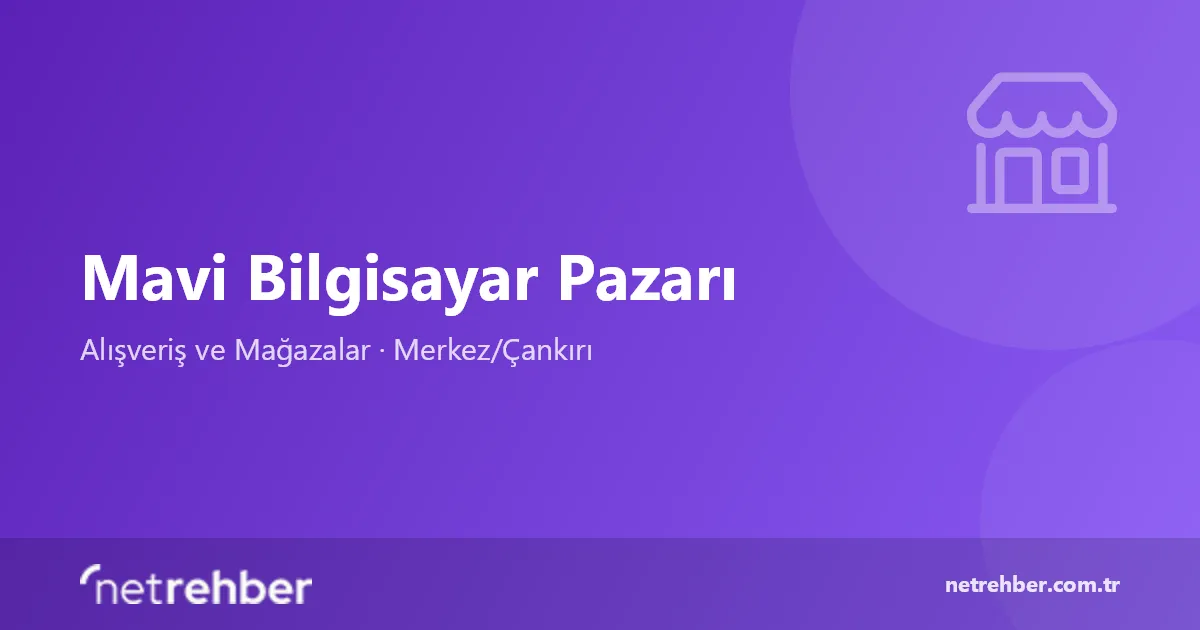 Mavi Bilgisayar Pazarı kapak görseli