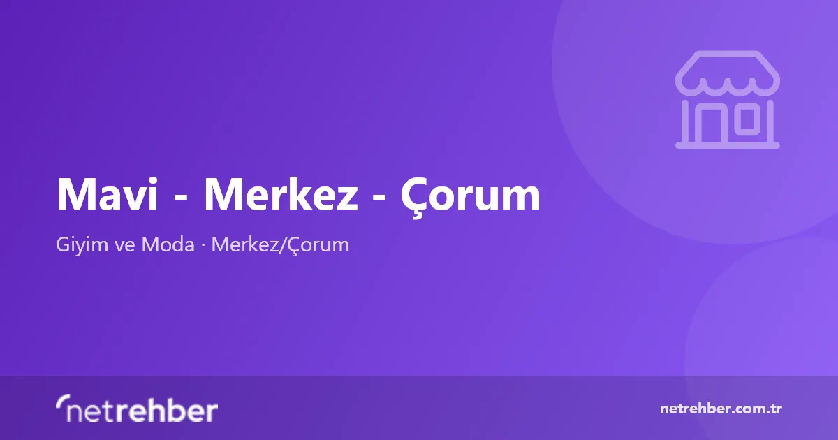 Mavi - Merkez - Çorum kapak görseli