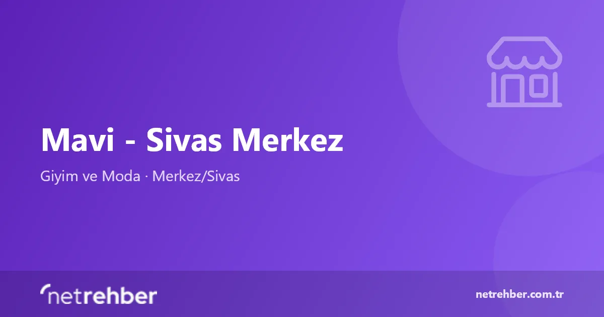 Mavi - Sivas Merkez kapak görseli