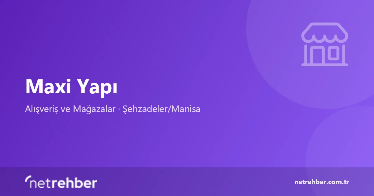 Maxi Yapı kapak görseli