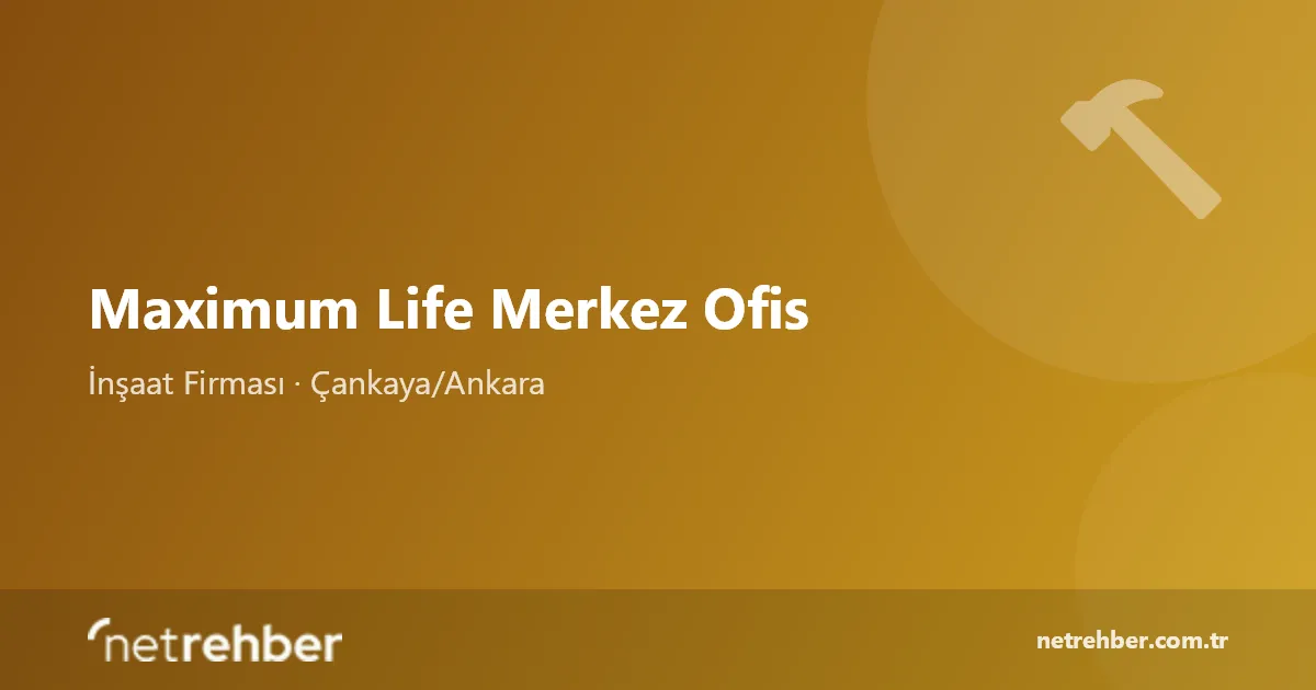 Maximum Life Merkez Ofis kapak görseli