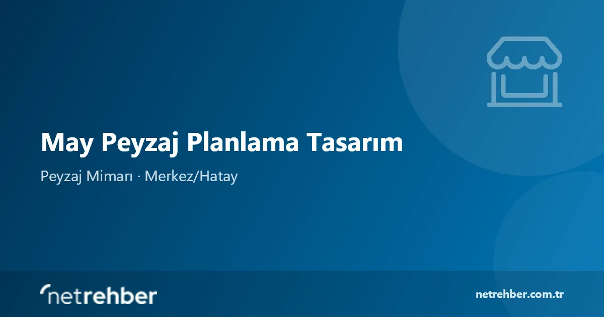 May Peyzaj Planlama Tasarım kapak görseli